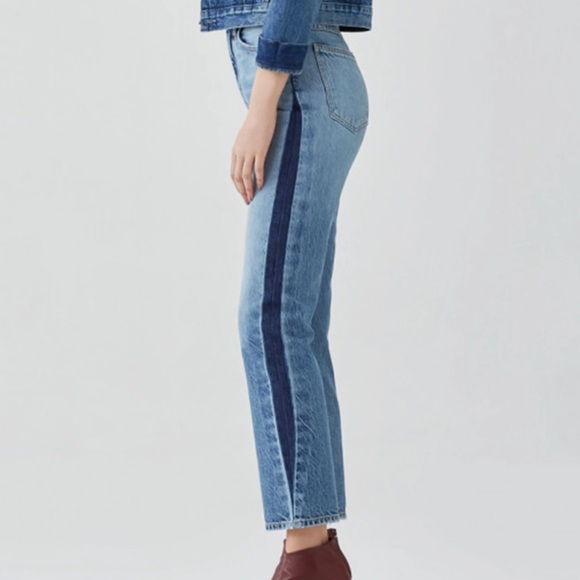 AGOLDE 90’s Pinch Waist straight leg stripe jeans - Picture 10 of 11